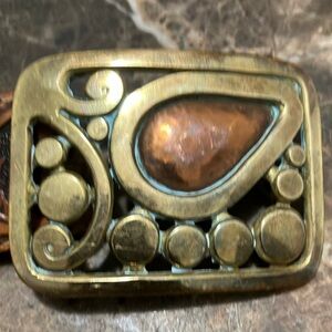 Vintage copper belt buckle